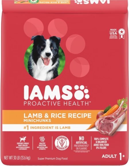 Iams Minichunks High-Protein with Real Lamb Adult Dry Dog Food